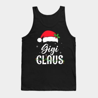 Gigi Claus Santa Funny Christmas Pajama Matching Family Tank Top